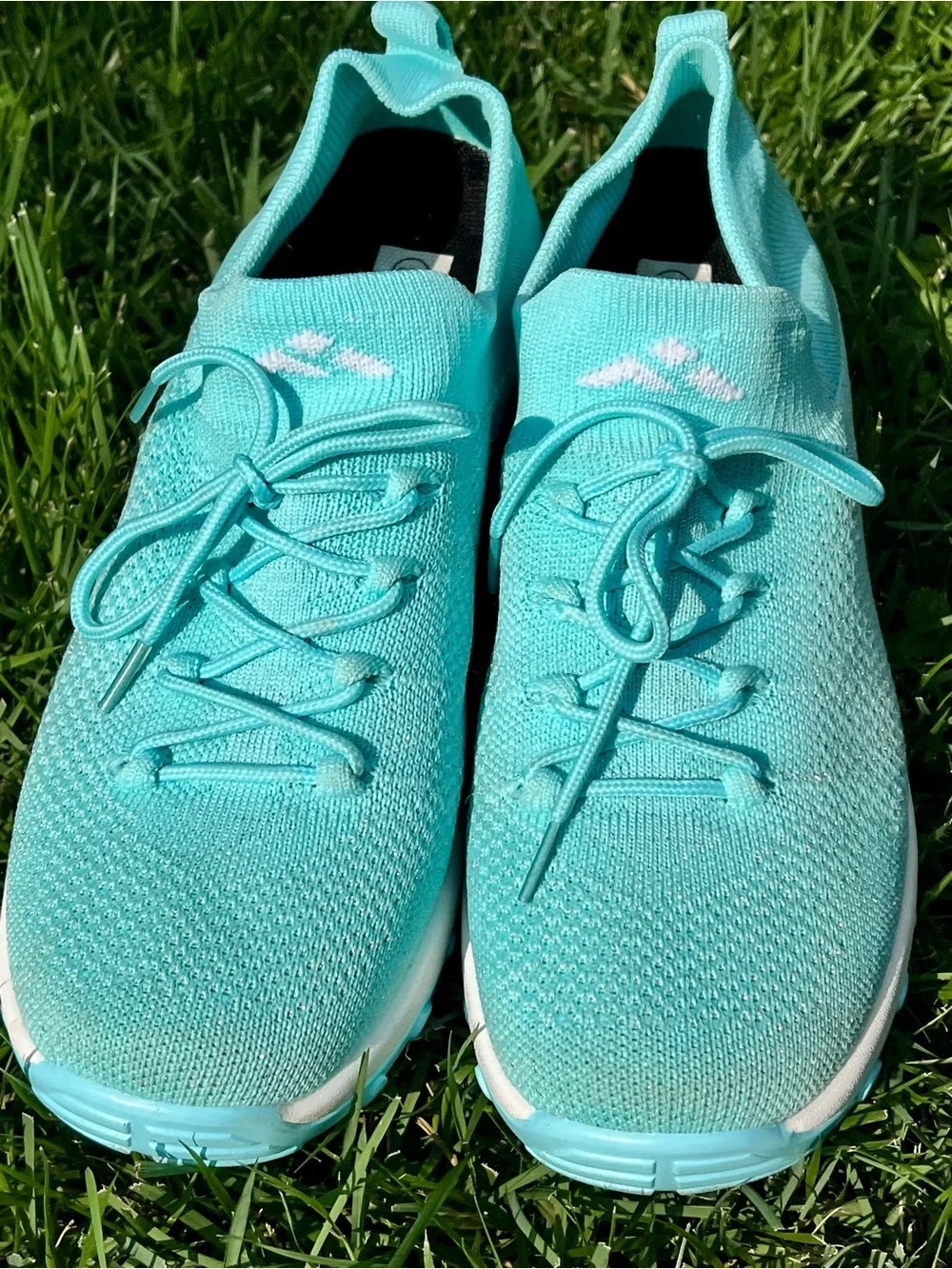 Mishansha Light Teal Aqua Running Athletic Sneakers Tennis Shoe Women 11 nurse